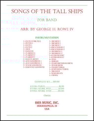 Songs Of The Tall Ships Concert Band sheet music cover Thumbnail